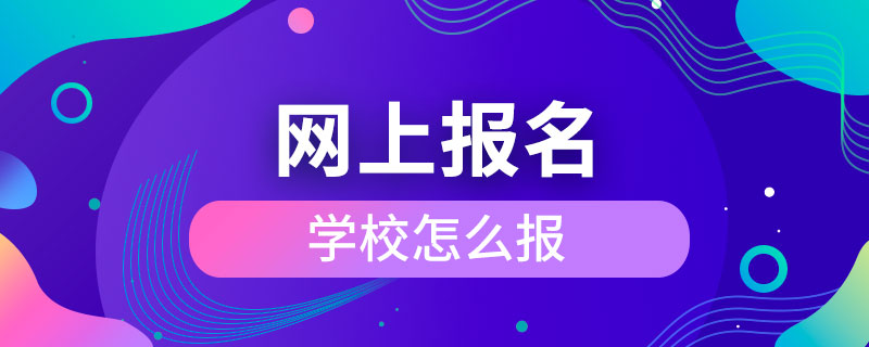 網(wǎng)上報名學校怎么報