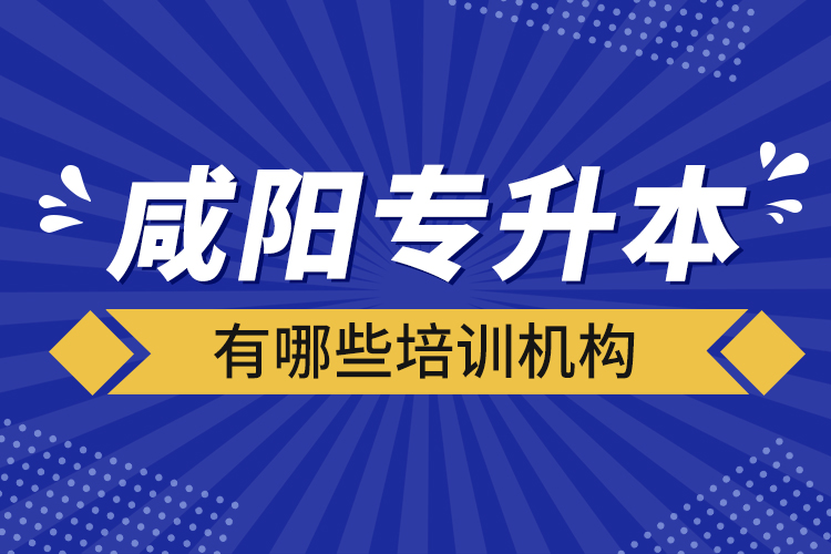 咸陽專升本有哪些培訓(xùn)機(jī)構(gòu)