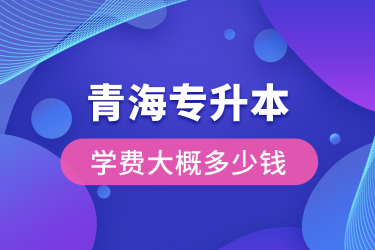 青海專升本學(xué)費大概多少錢一年？