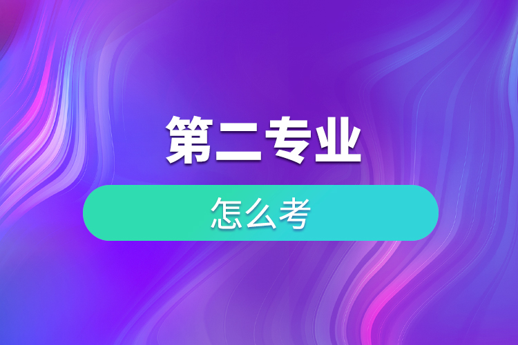 第二專業(yè)怎么考