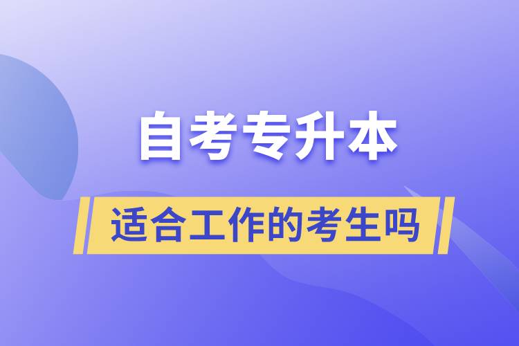 一起了解自考專升本的特點(diǎn)，適合工作忙的人報(bào)考么？