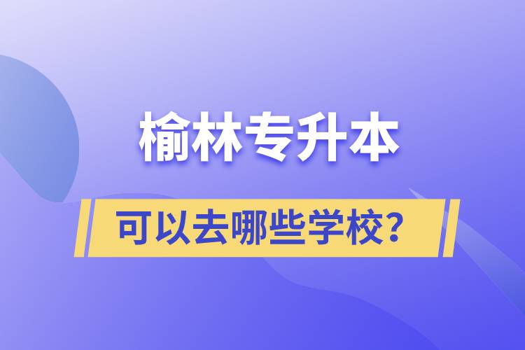 榆林專升本可以去哪些學(xué)校？