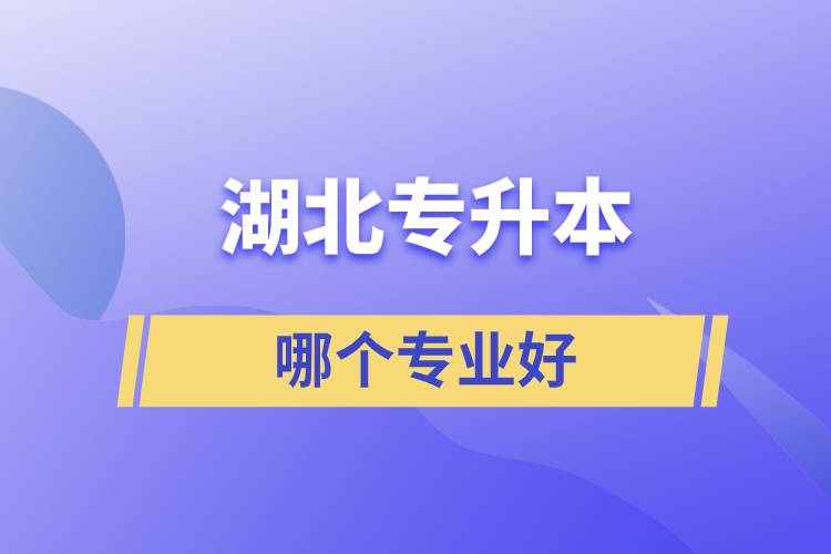 湖北專升本哪個專業(yè)好