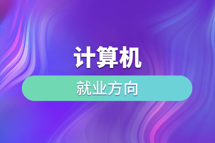 計(jì)算機(jī)就業(yè)方向