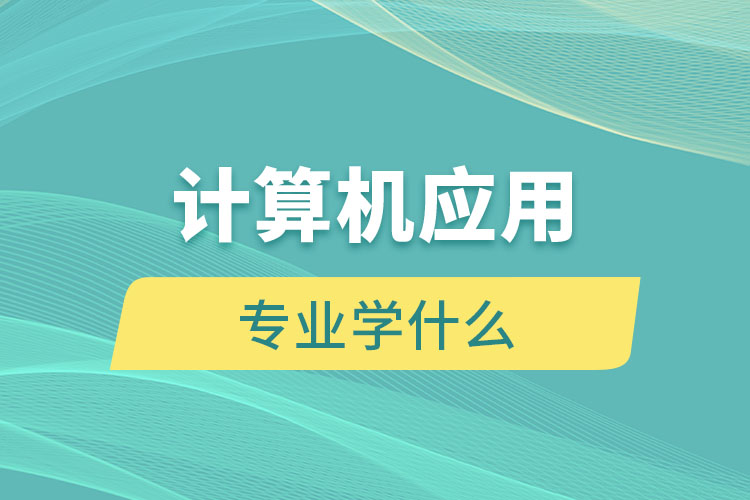 計算機應用專業(yè)學什么