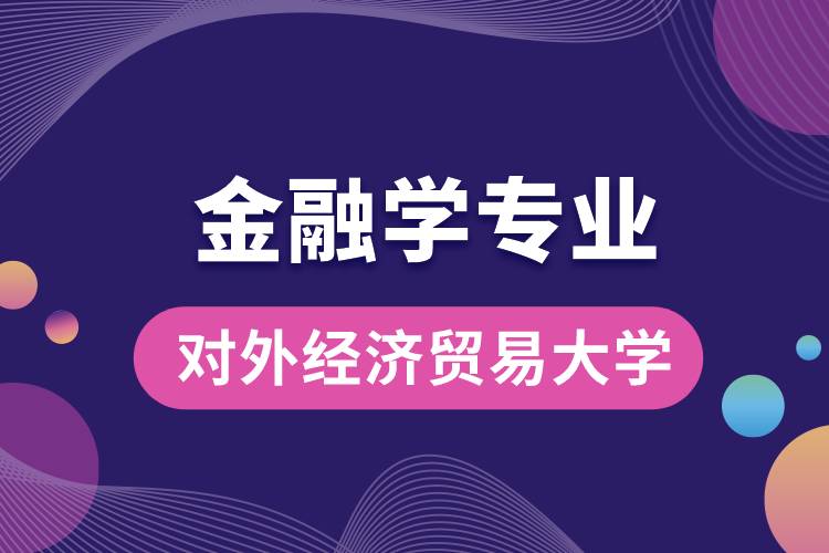 對外經(jīng)濟貿(mào)易大學金融學專業(yè)課程有哪些?