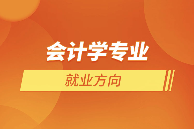 會計(jì)學(xué)專業(yè)就業(yè)方向