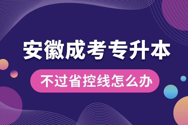 安徽成考專升本不過省控線怎么辦.jpg