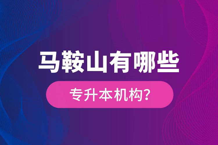 馬鞍山有哪些專升本機(jī)構(gòu)？