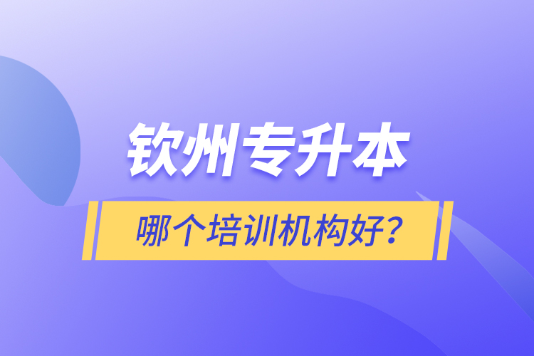 欽州專升本哪個培訓機構好？