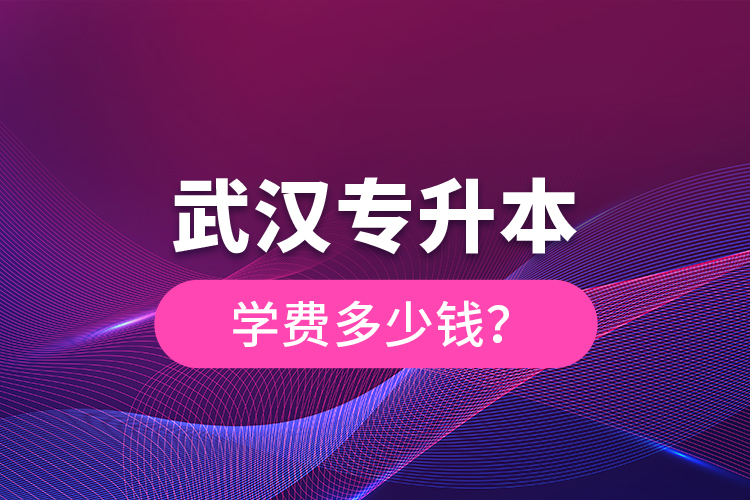 武漢專升本學費多少錢？