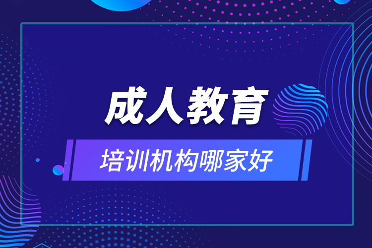 成人教育培訓(xùn)機構(gòu)哪家好