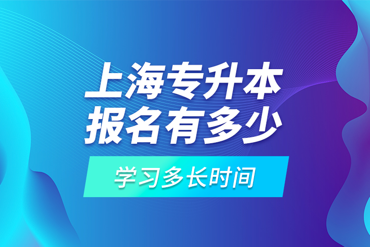 上海專升本報名有多少高校可選擇？